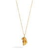 Oak Leaf Pendant Necklace — gold plated