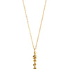 Sculpted Bar Pendant Necklace - gold plated