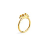 Cluster Crown Ring - gold plated