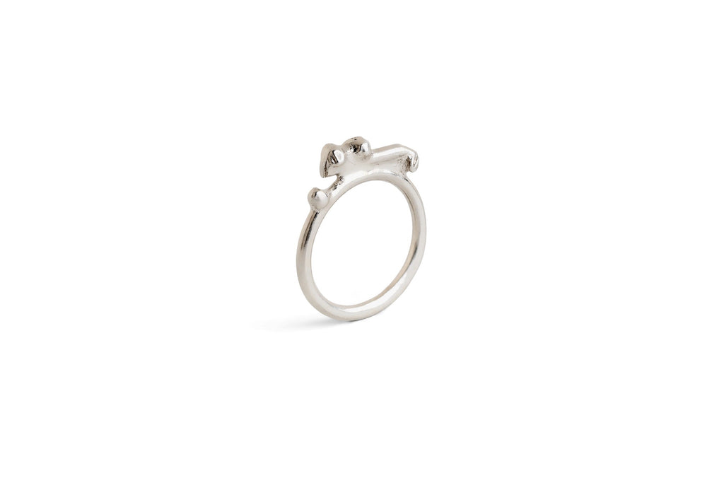 Bud Cluster Ring - sterling silver