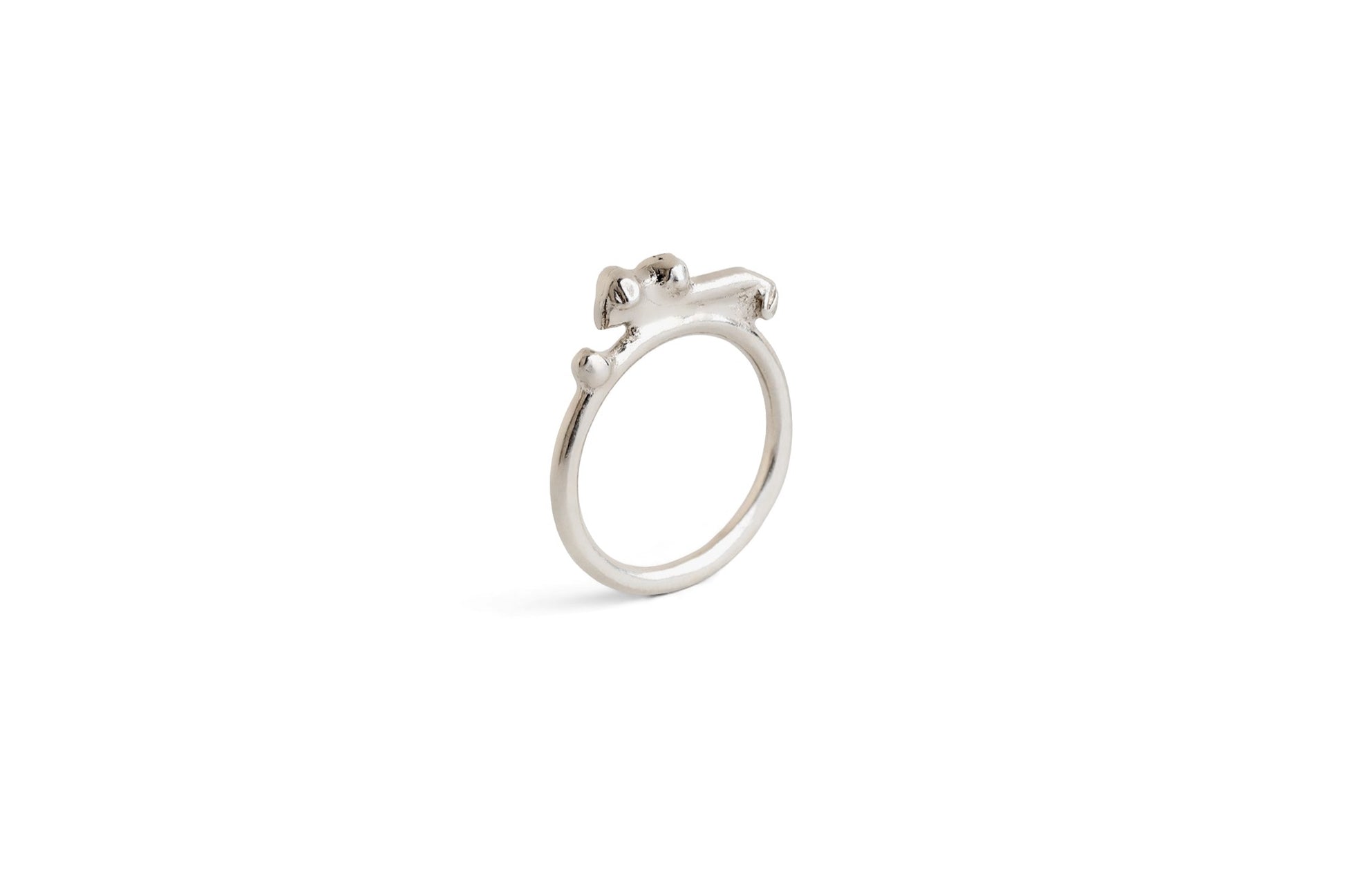 Bud Cluster Ring - sterling silver