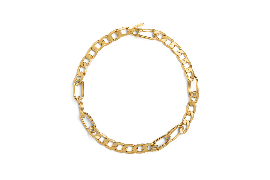 Cuban And Oval Links Choker - choker necklace by Noritamy