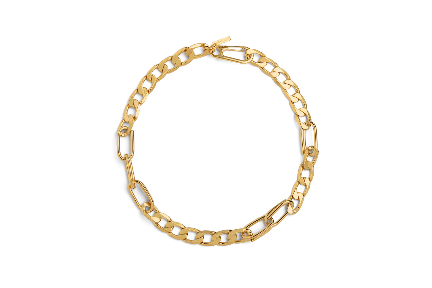 Cuban And Oval Links Choker