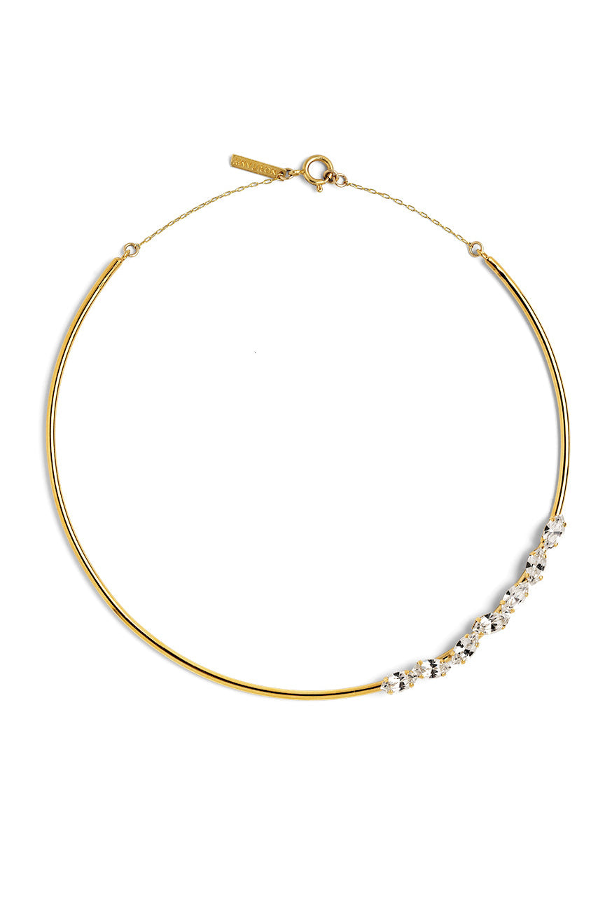 Crystal drops Choker Necklace