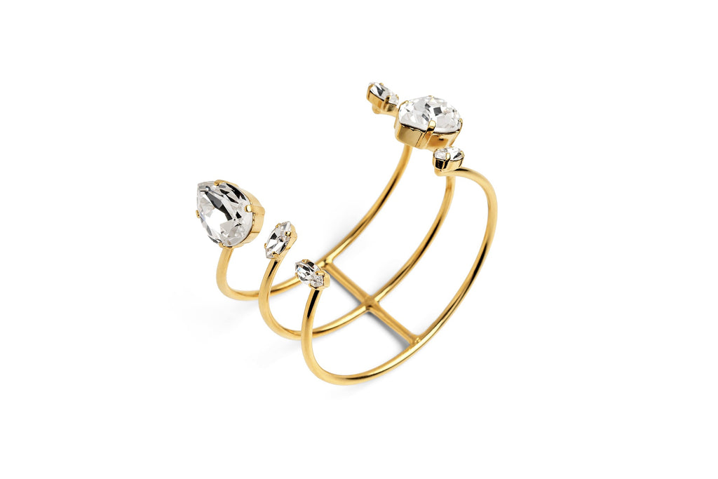 Crystal Claw Cuff Bracelet