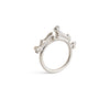 Three-Spire Crown Ring - sterling silver