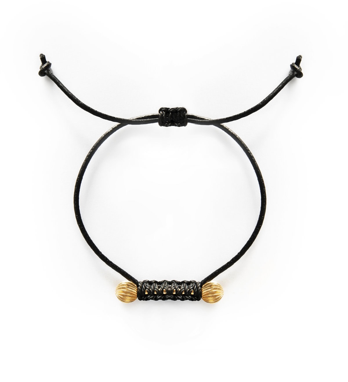 Round tip wax thread bracelet