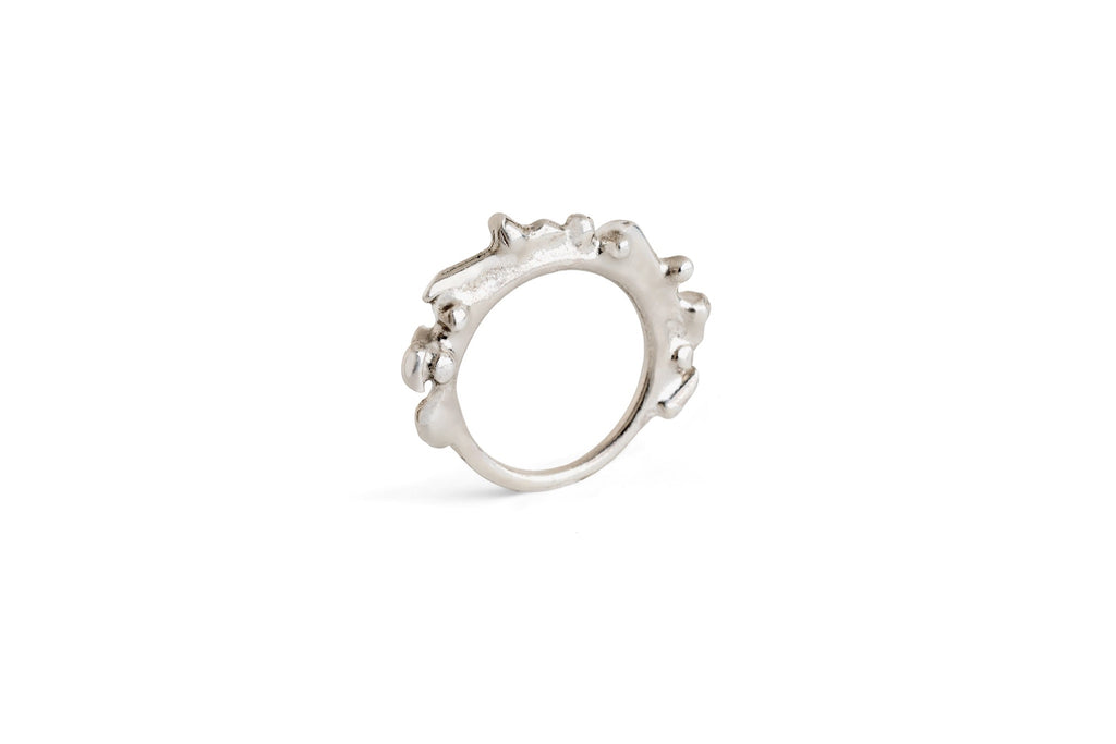 Crown Band Ring - sterling silver