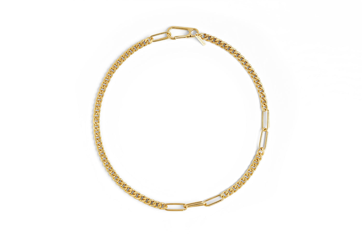 Cuban And Oval Links Necklace