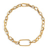 Paperclip Cable Chain Bracelet - gold plated