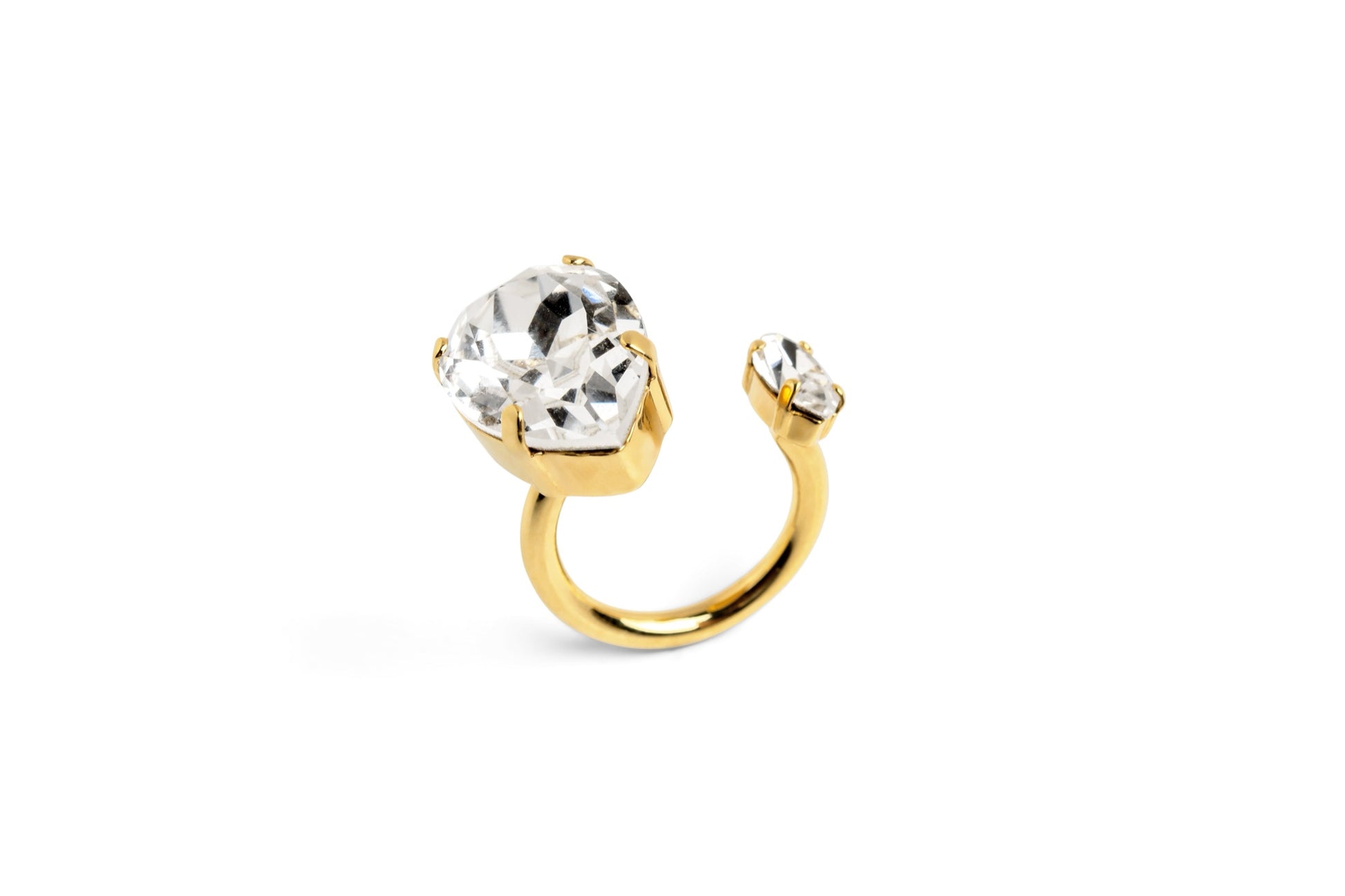 Two Stones Open Cocktail ring - cocktail ring by Noritamy