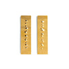 Embossed Rectangle Earrings