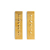 Embossed Rectangle Earrings