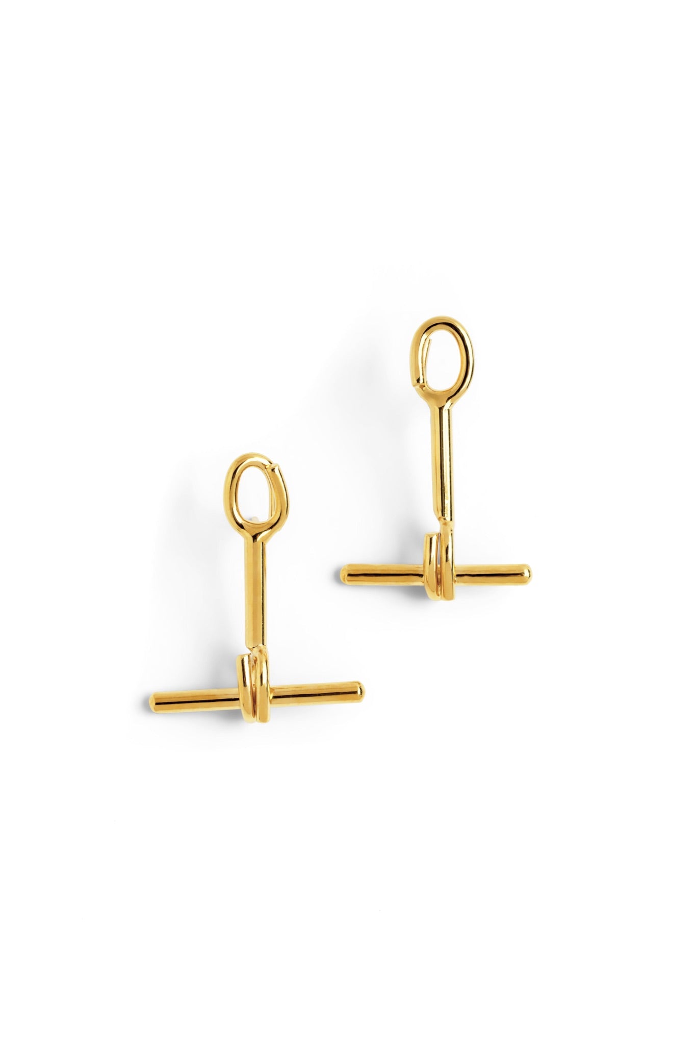 Linked Theory T-bar Earrings - statement earrings by Noritamy