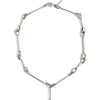 Linked Theory T-Bar Necklace Sterling Silver - statement necklace by Noritamy