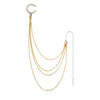 Multi Chain Earring & Ear Cuff - ear cuffs by Noritamy