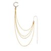 Multi Chain Earring & Ear Cuff - ear cuffs by Noritamy