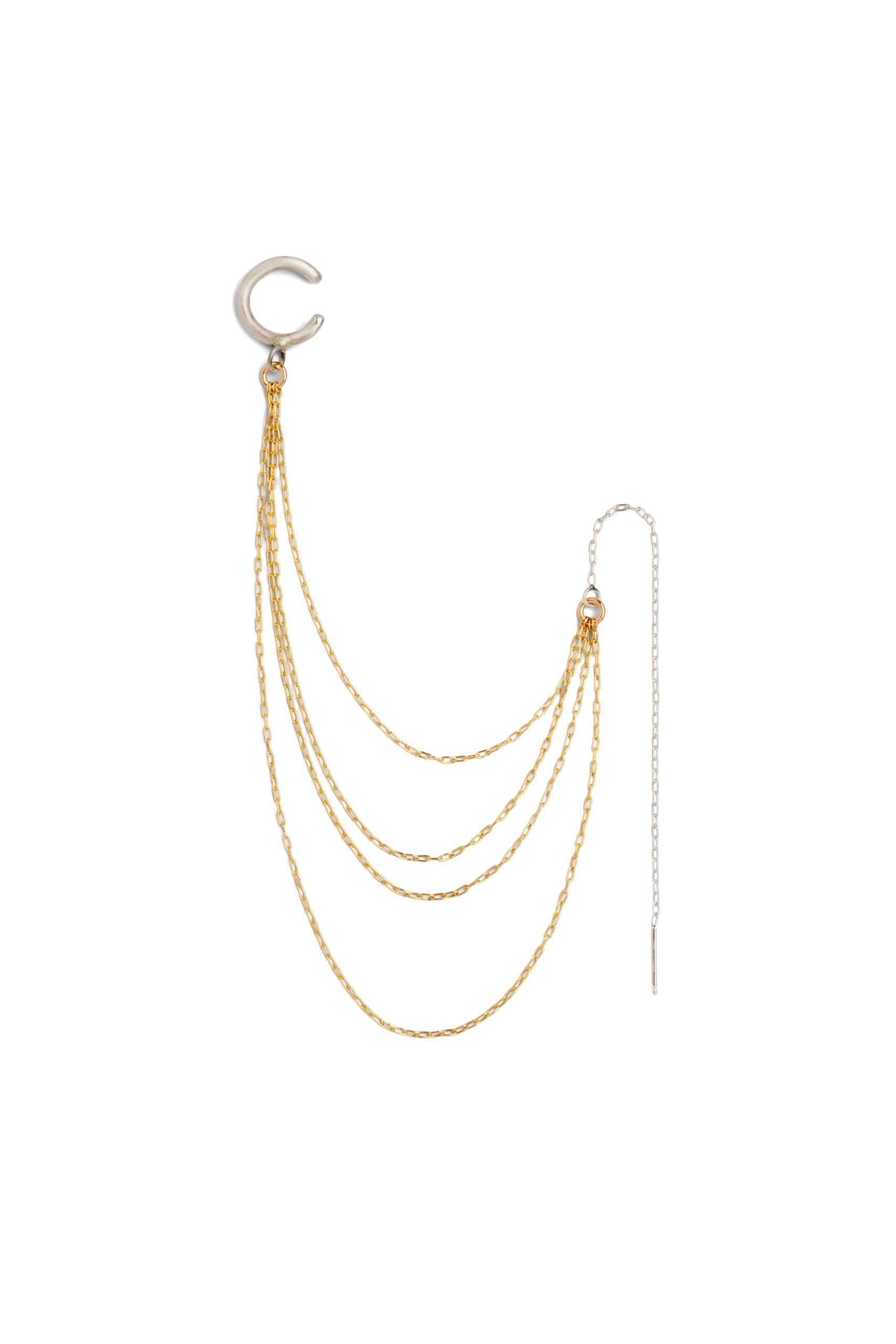 Multi Chain Earring & Ear Cuff