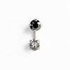 Double Stud Earring (single) - stud earrings by Noritamy