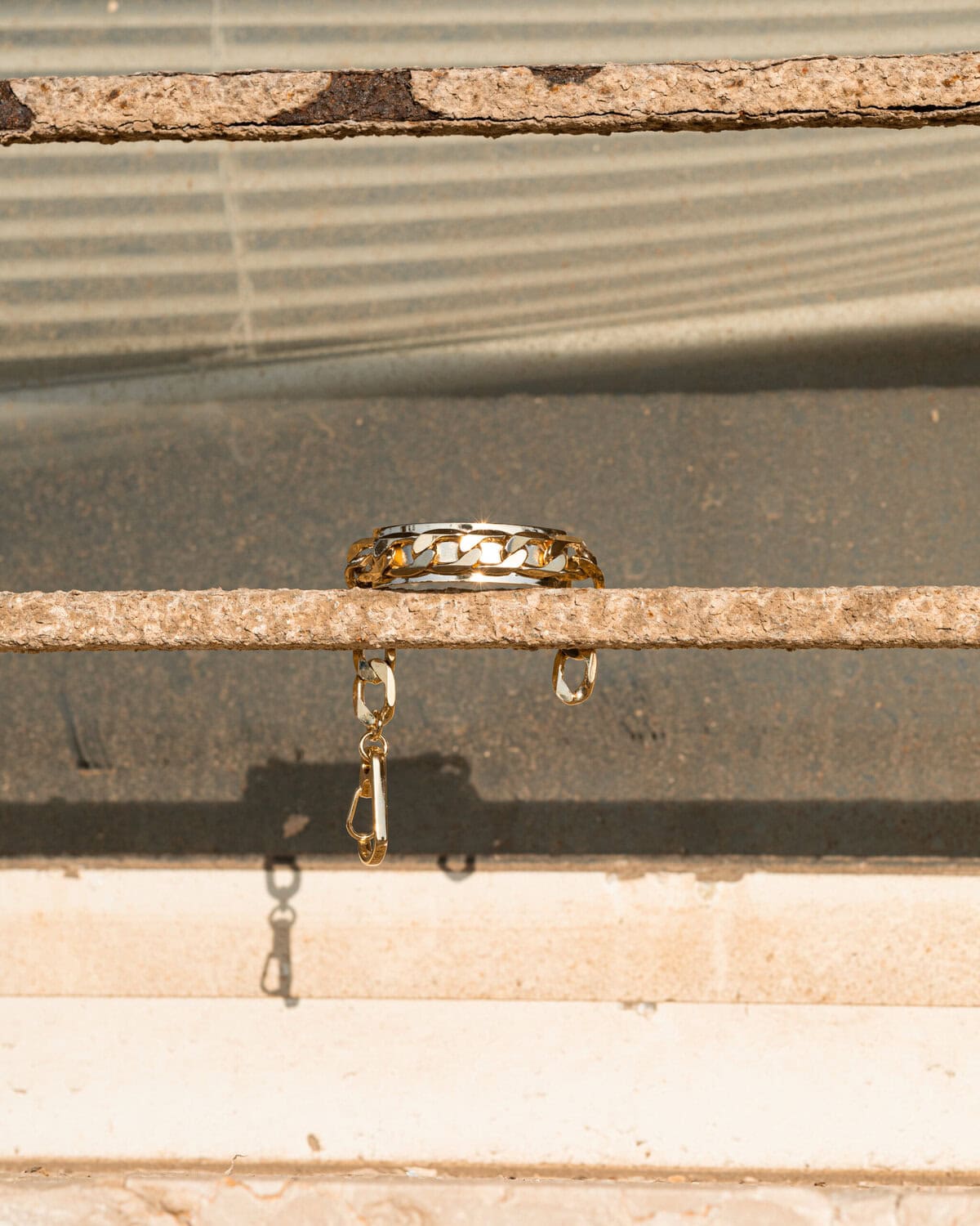 Narrow Cuban Links & Shackle Bracelet