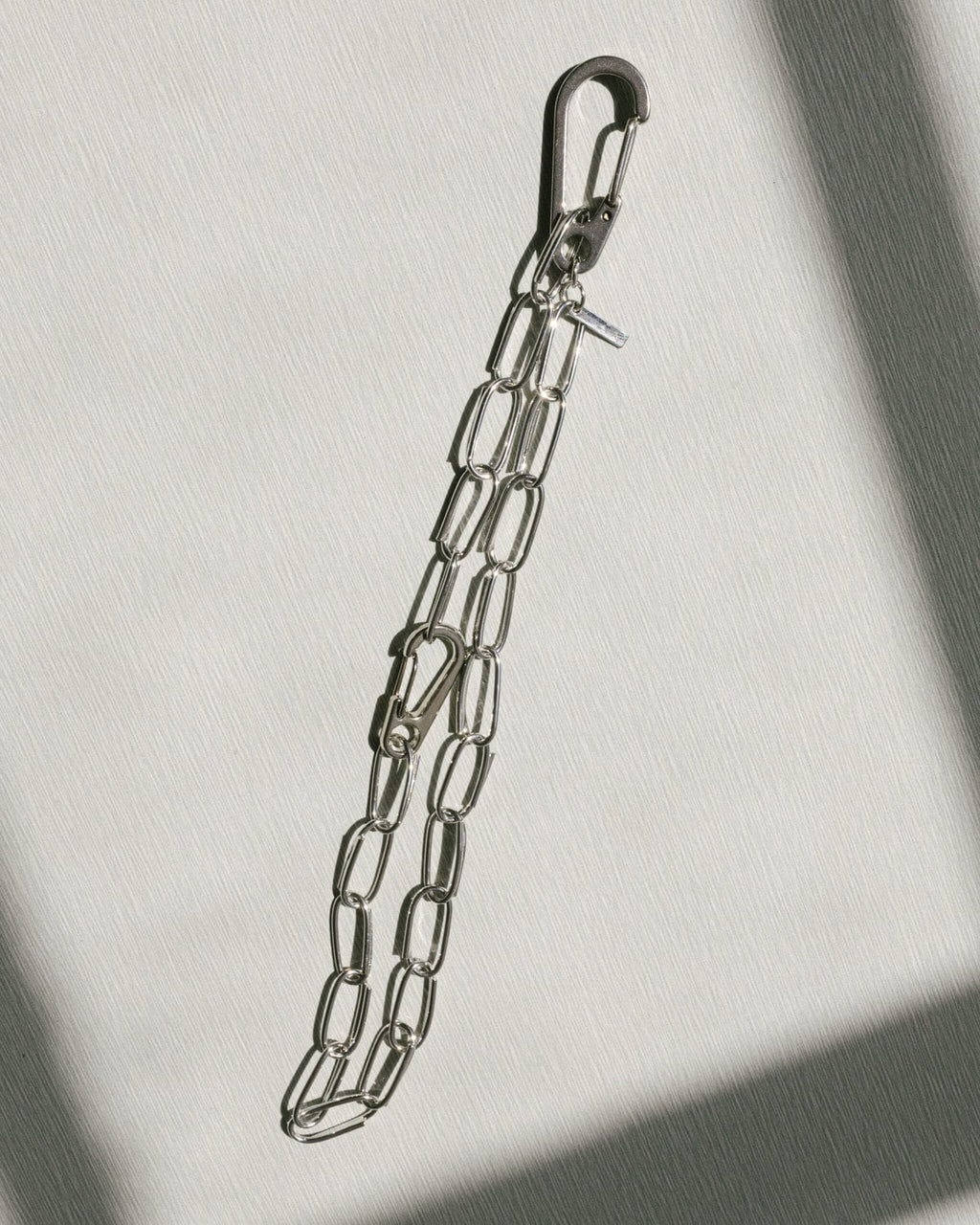 Oval Links Necklace With Carabiners