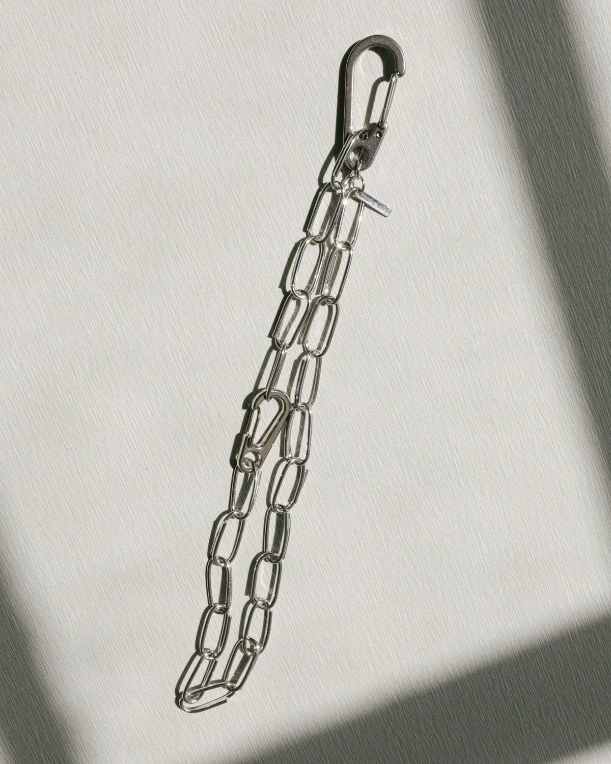 Oval Links Necklace With Carabiners