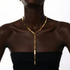 Nexa Drop Tie Necklace - choker necklace by Noritamy