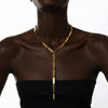 Nexa Drop Tie Necklace - choker necklace by Noritamy