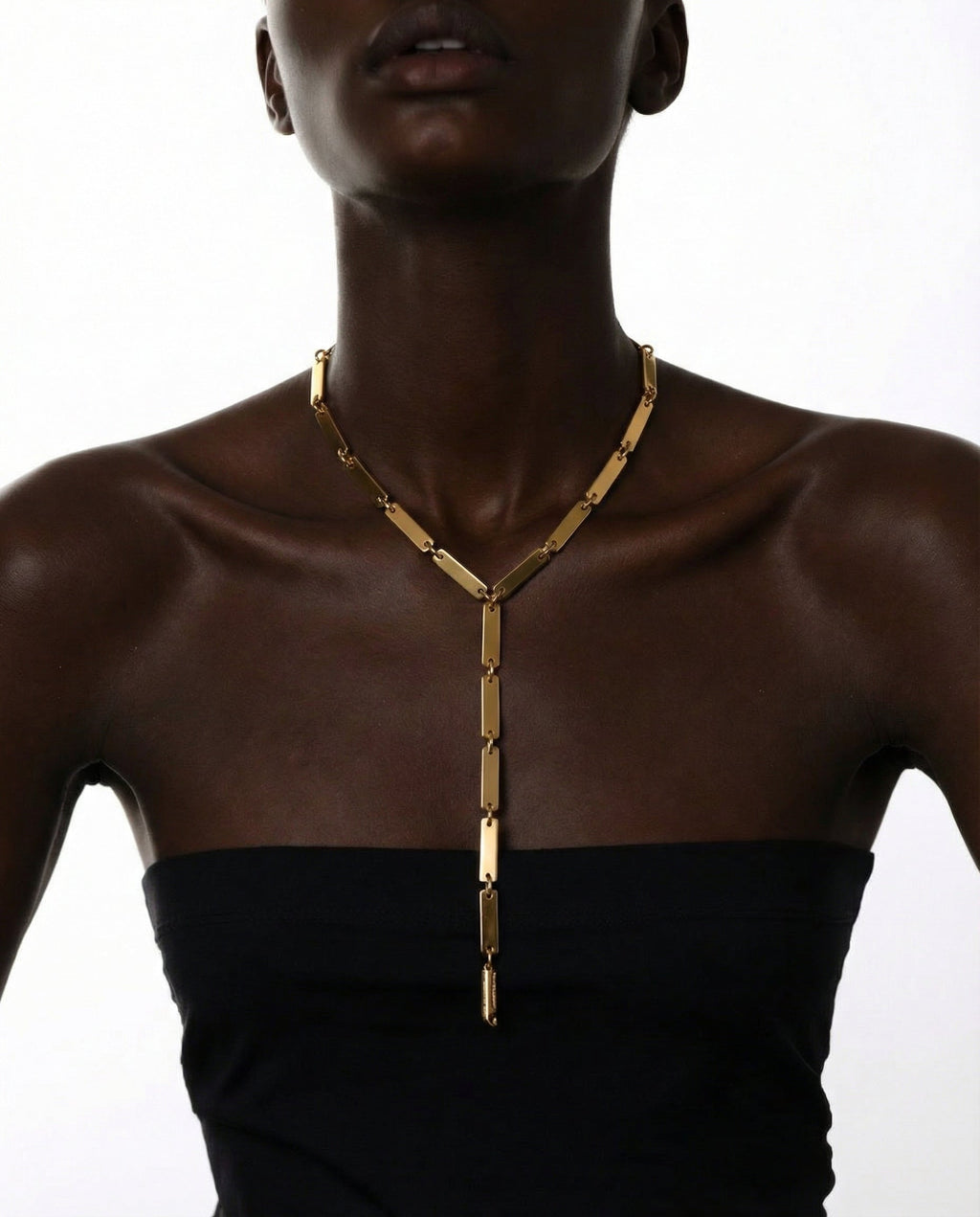 Nexa Drop Tie Necklace - choker necklace by Noritamy