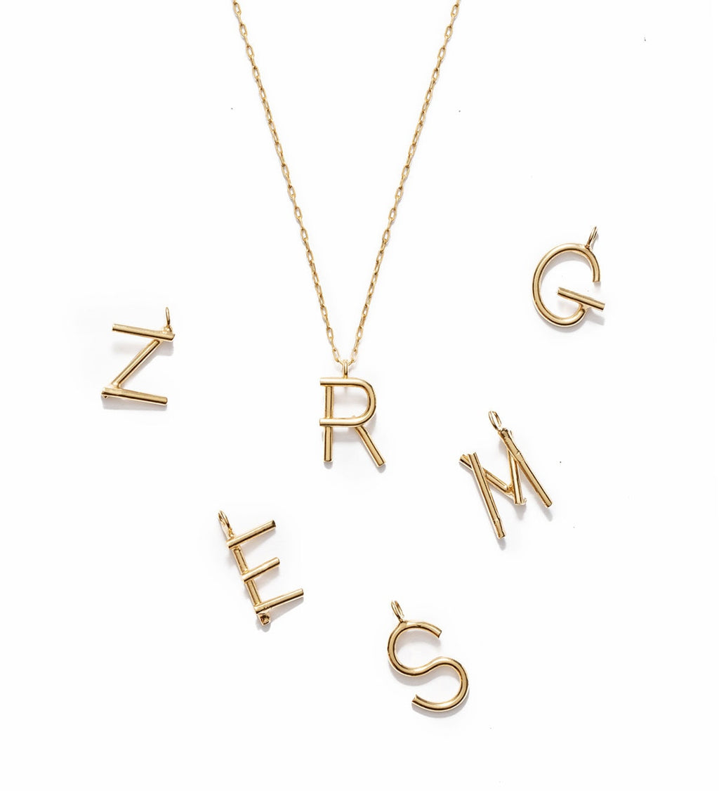 Initials  Necklace L