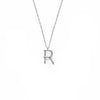 Initial Necklace Sterling Silver Gold Plated - pendant necklace by Noritamy