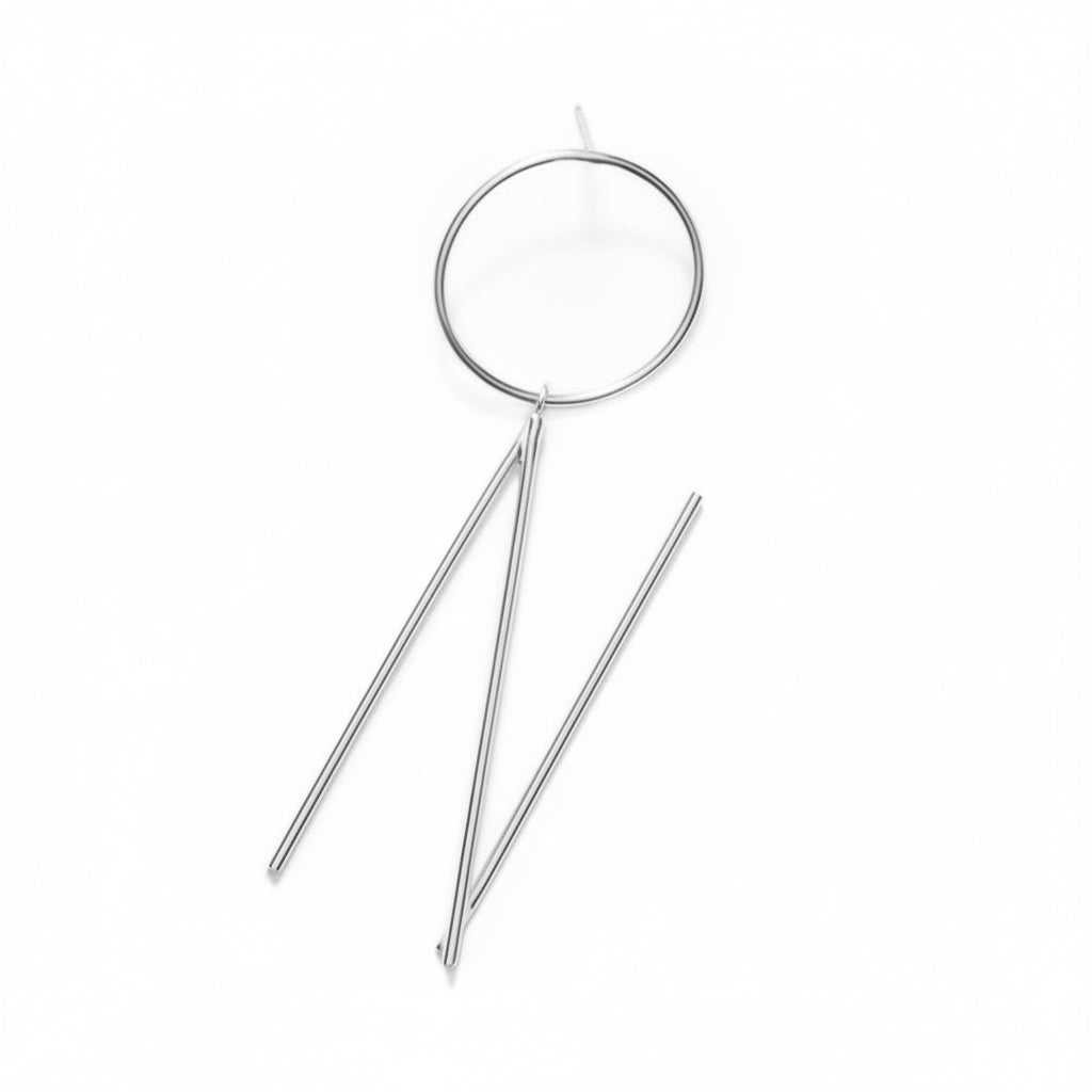 Initial Earring Sterling Silver