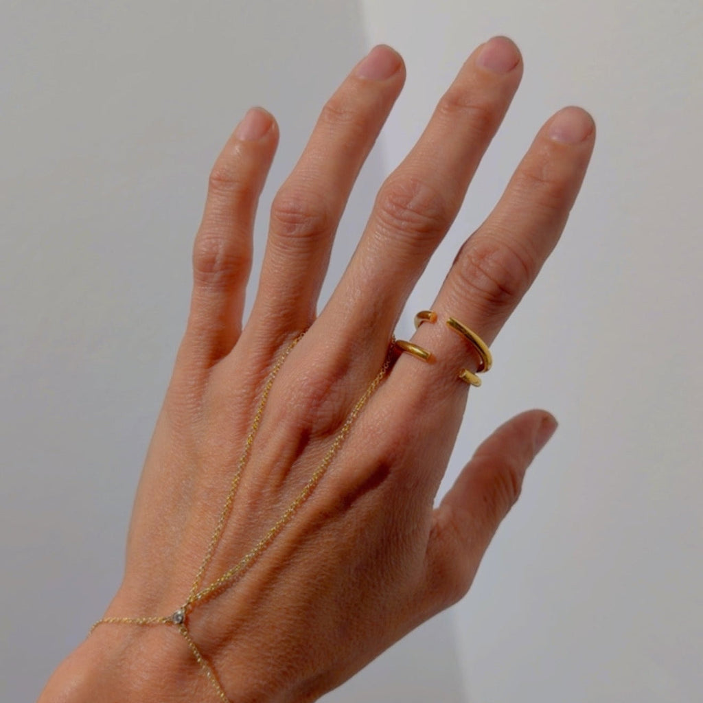Two Halves Ring - statement ring by Noritamy