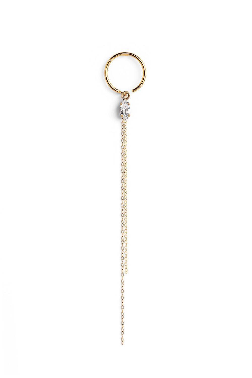 Wind Crystal Hoop Earring - hoop earrings by Noritamy