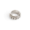 Handmade gold plated cuban links chain ring