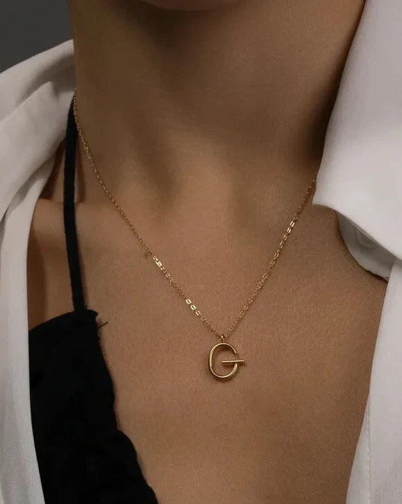 Small Initial Necklace, necklace by Noritamy