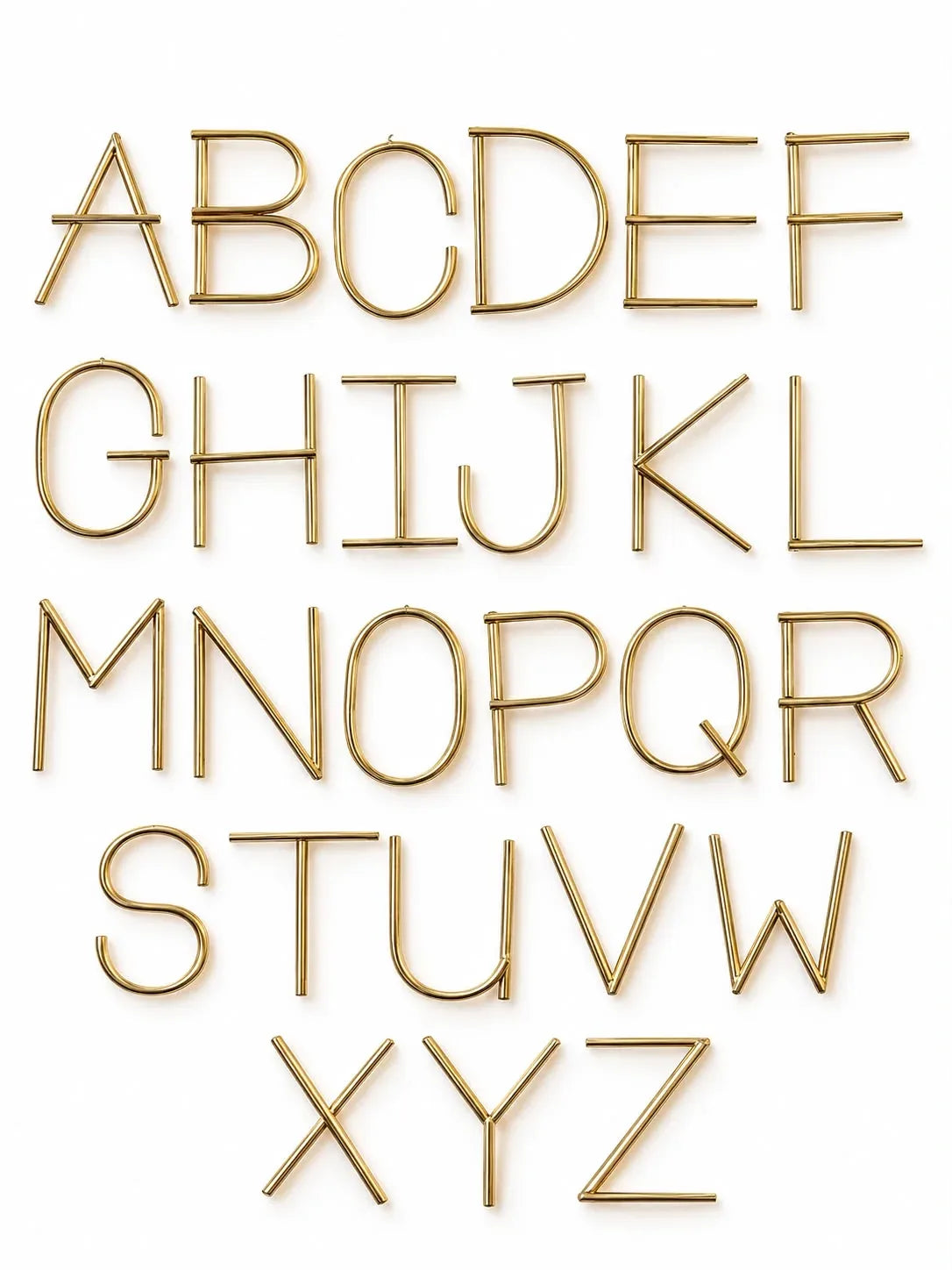 Large Initial Necklace