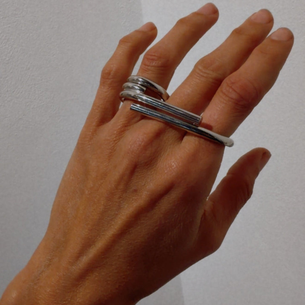 Paperclip Ring - statement ring by Noritamy