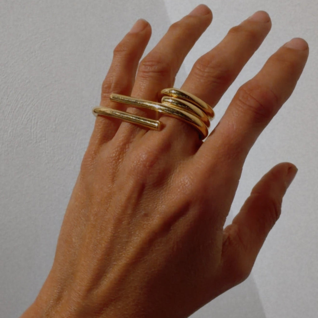 Paperclip Ring - statement ring by Noritamy