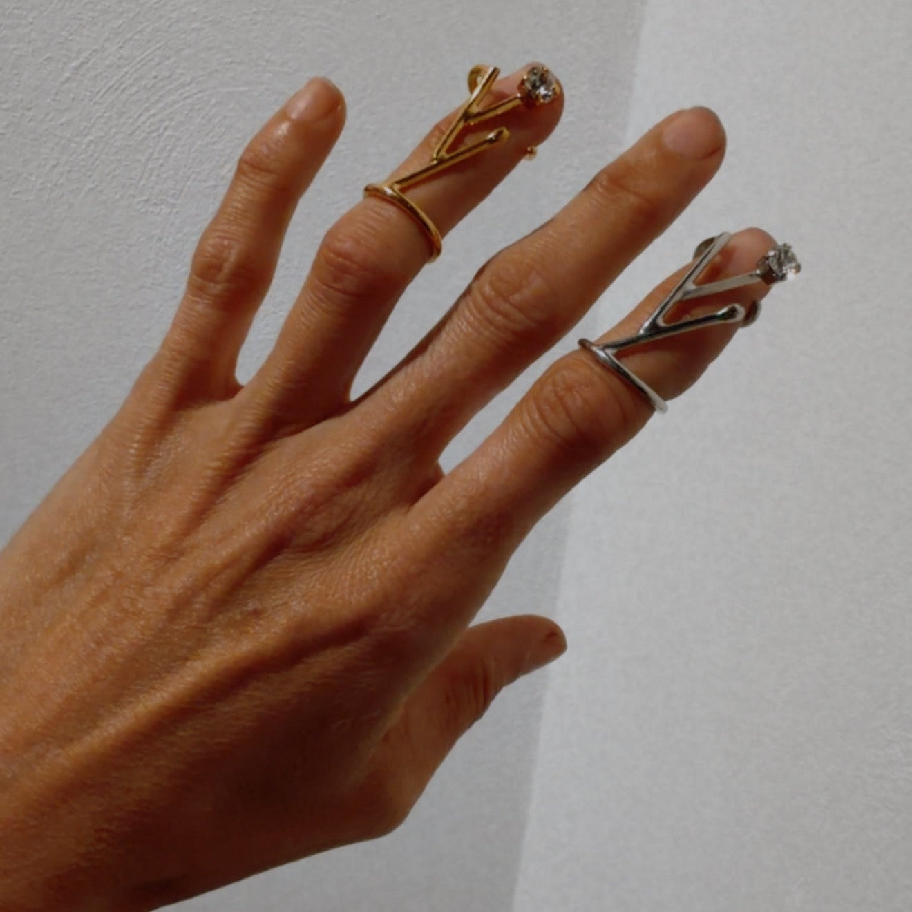 PINE Double Finger Tip Ring