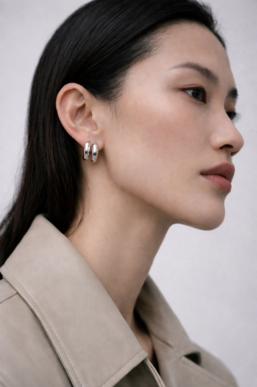 Sterling Silver Hoops - hoop earrings by Noritamy