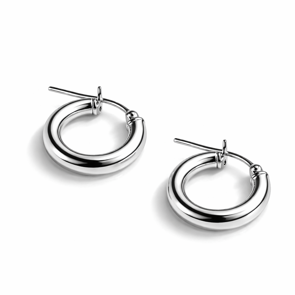 Sterling Silver Hoops - hoop earrings by Noritamy