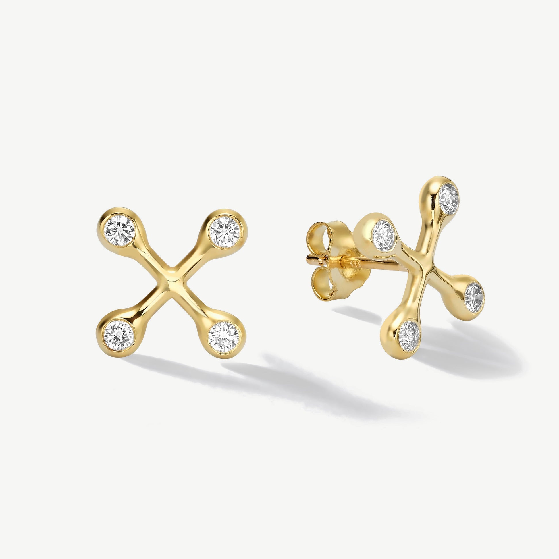 Align Your Flow Large Diamond Earrings