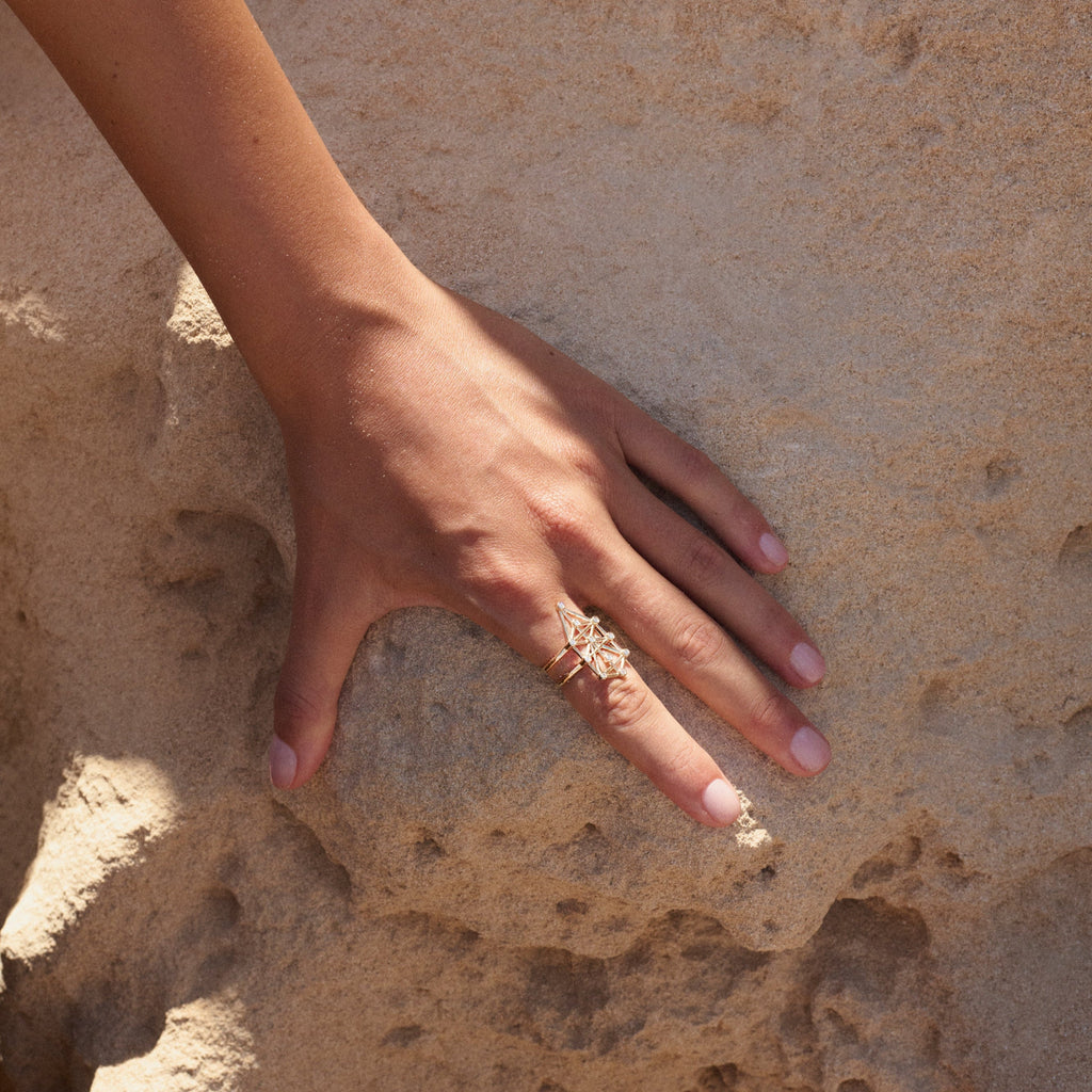 Master Manifestor Diamond Statement Ring - statement ring by Noritamy