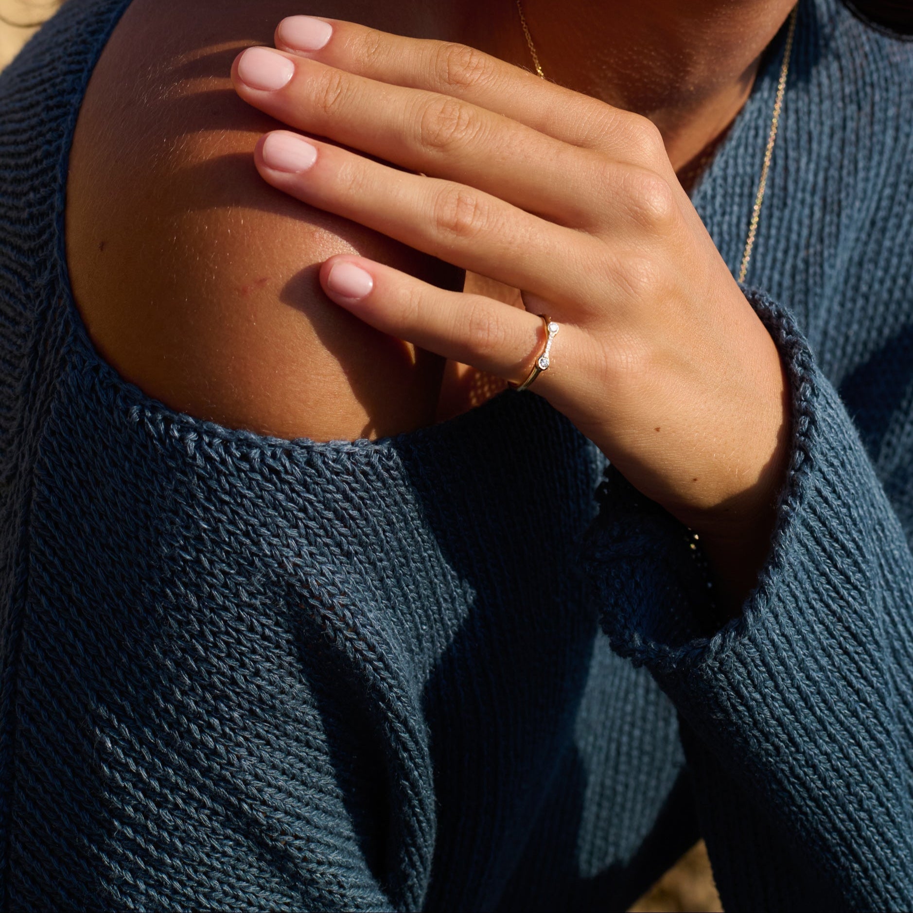 It Takes 2 Diamond Pavé Ring - stacking ring by Noritamy