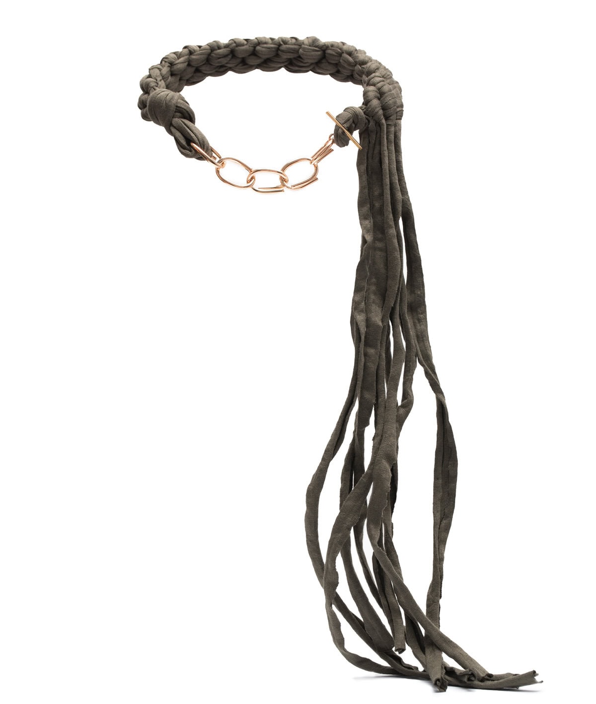 Braided Chain Collar Green