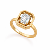Octagon Pinky Diamond Ring 14K - statement ring by Noritamy