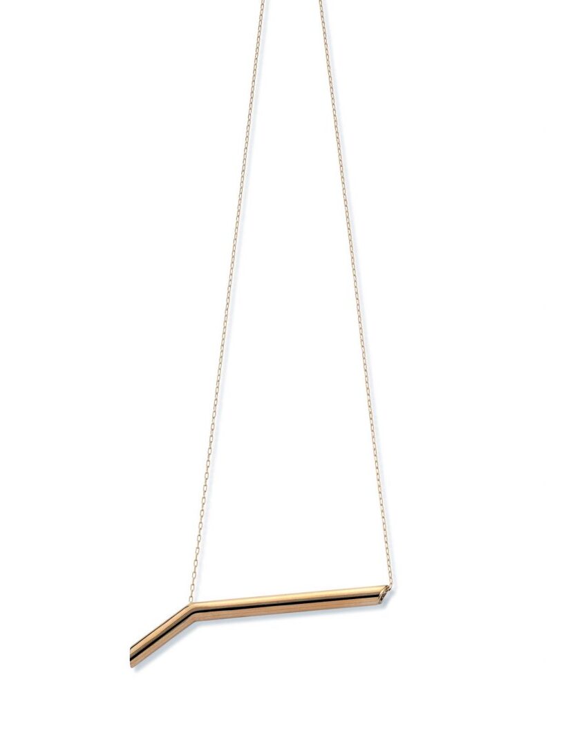 Geo Cylinder Necklace - statement necklace by Noritamy