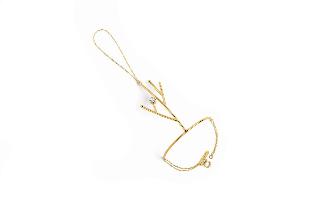 Pine Finger Bracelet - statement bracelet by Noritamy