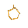 Handmade gold plated dash bracelet